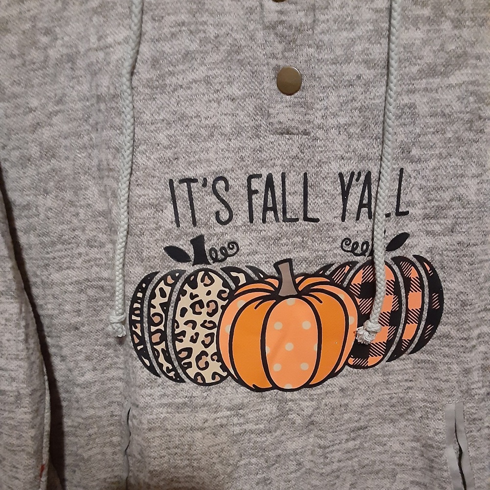 It's Fall Y'All Pumpkin  Hoodie - Picture 2 of 4